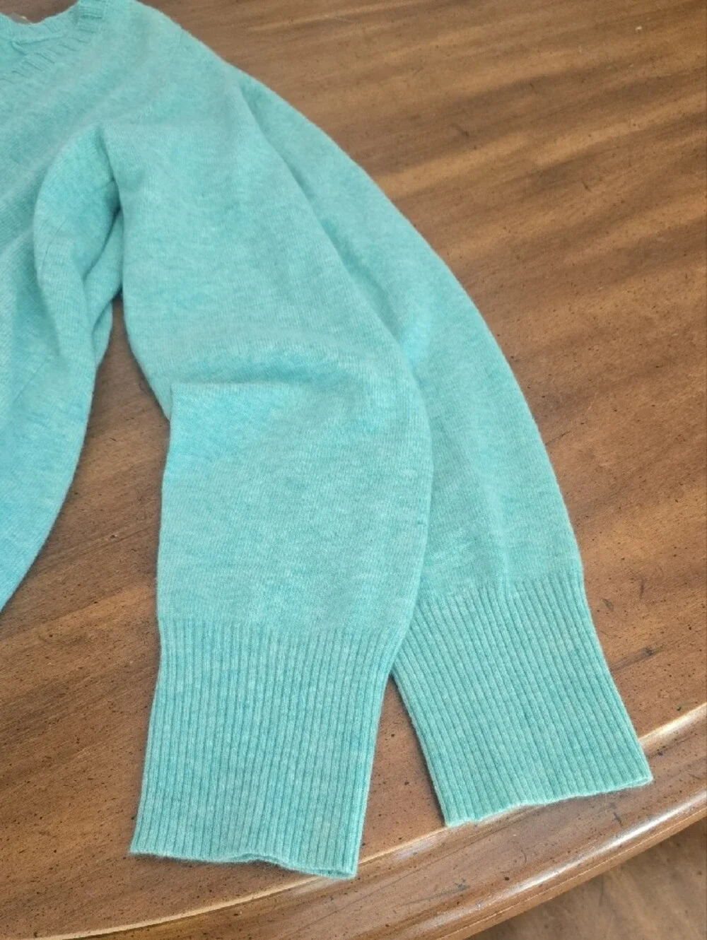 J. Crew Mint Green V-Neck Sweater
